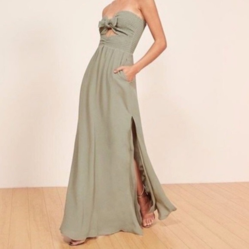 Reformation Hibiscus Dress - Seafoam Green